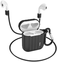 Husa silicon Hoco WB10 pentru Airpods Negru