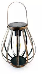 Lampa solara pentru gradina tip felinar LED 18x21 cm Hadar 