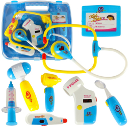 Set de joaca trusa medicala cu accesorii geanta sunete si lumini 