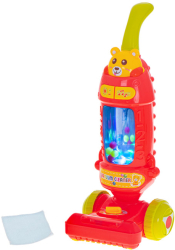 Aspirator vertical de jucarie interactiv pentru copii cu sunet rosu 