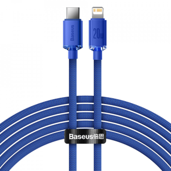 Cablu de Date Type-C la Lightning 20W 2m - Baseus Crystal Shine CAJY000303 - Blue 