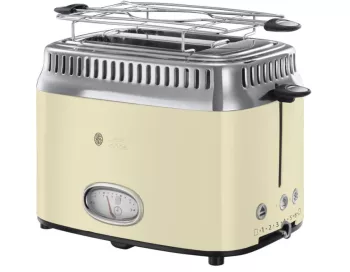 Prajitor de paine Russell Hobbs 21682-56 Retro Vintage 1300W Crem - RESIGILAT 