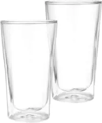 Set 2 pahare Fissman-Ristretto sticla borosilicata 8.2x14 cm transparent 