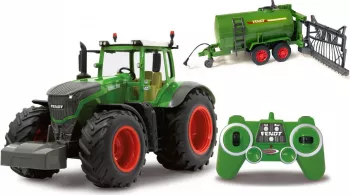 Tractor RC cu telecomanda Fendt cu remorca cisterna agricola/Lungime 71 cm/Scara 1 16/2.4 Ghz/Sunet si Lumina LED fata/functie stropire/6+ 