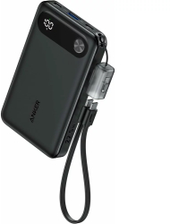 Acumulator extern Anker Powercore 10000 mAh 22.5W 2x USB-C 1x USB-A cablu USB-C incorporat Negru 