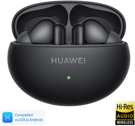 Casti In-Ear Huawei FreeBuds 6i True Wireless Hybrid ANC Bluetooth Black