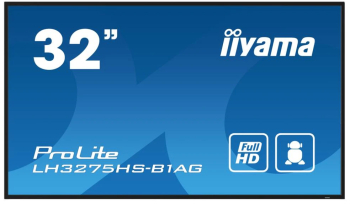 Iiyama 31.5" IPS ProLite, Full HD, HDMI, DisplayPort, Boxe negru - imagine 1