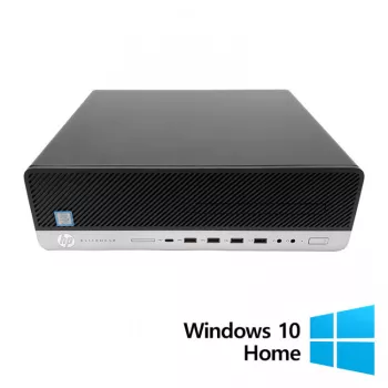 Calculator Refurbished HP EliteDesk 800 G5 SFF Intel Core i5-9500 3.00-4.40GHz 8GB DDR4 256GB SSD + Windows 10 Home 