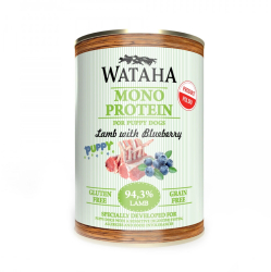 Conserva Wataha MONO PROTEIN Puppy 94 3 Carne Cu Miel Afine Si Sfecla 400g 