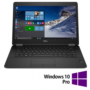 Laptop Refurbished DELL Latitude E7470 Intel Core i5-6300U 2.40GHz 8GB DDR4 128GB SSD 14 Inch Full HD Webcam + Windows 10 Pro 