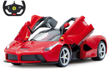 Masina RC cu telecomanda Ferrari La Ferrari/ Lungime 33.7 cm/ Scara 1 14/ 2.4Ghz/ Lumini LED fata/spate/ Usi manuale/ 6+ 