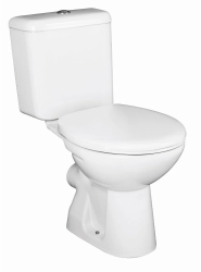 Set complet vas WC iesire laterala rezervor ceramic capac WC MDF cot flexibil alb Daemi 