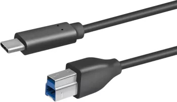 Cablu USB 3.0 B mufa tata - USB type C mufa tata 1m negru LOGILINK CU0162 