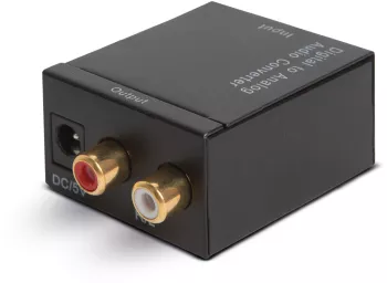 Convertor audio STEREO intrare Toslink/RCA digital la iesire analogic 2x RCA catre amplificator alimentare USB DELIGHT 05147 