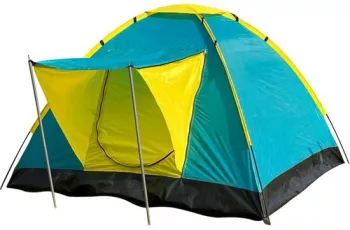 Cort camping Strend Pro 3-4 persoane poliester cu rezistenta UV impermeabil 205x205x120 cm 