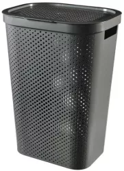Cos rufe 2 manere   capac plastic antracit 60 L 44x35x60 cm Infinity Recycled Curver 