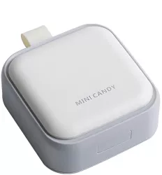 Cutie Depozitare Medicamente Mini Flippy 4 Compartimente Inchidere Etans Portabila Patrat Gri PP 7.5x7.5x3 cm 