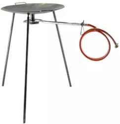 Disc pentru gratar metalic cu arzator picioare 60.5x79 cm Perfect Home  