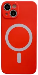 Husa MagSafe pentru Apple iPhone 13 Silicon Protectie pentru camera Magnetica Incarcare Wireless Flippy Rosu 