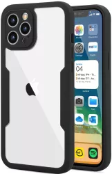 Husa Max Defence pentru Samsung Galaxy A53 5G Bumper Negru Fata Dubla Transparenta Protectie Antisoc Full 360 fata spate margini 