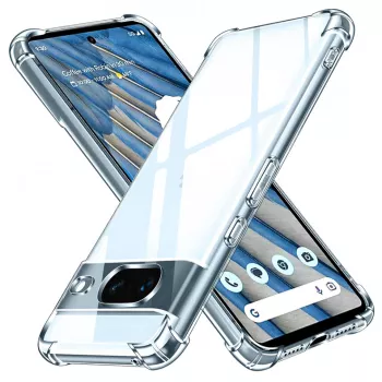 Husa pentru Google Pixel 8a - Techsuit Shockproof Clear Silicone - Clear 