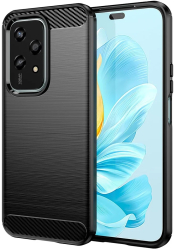 Husa pentru Honor 200 Lite - Techsuit Carbon Silicone - Black 
