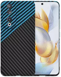 Husa pentru Honor 90 - Techsuit Carbonite FiberShell - Blue Pulse 