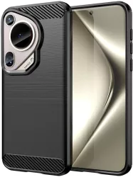 Husa pentru Huawei Pura 70 Ultra - Techsuit Carbon Silicone - Black