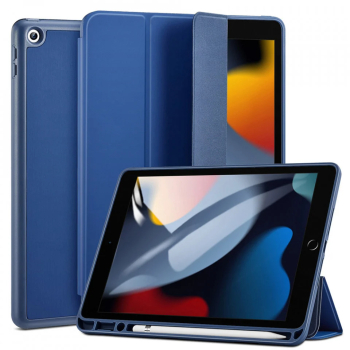 Husa pentru iPad 10.2 2019 / 2020 / 2021 - ESR Rebound Pencil - Navy Blue 