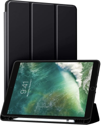 Husa pentru iPad Air 10.5 2019 / iPad Pro 10.5 2017 - Techsuit Flex Trifold - Black 