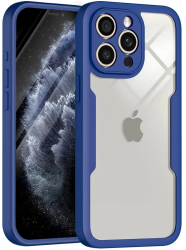 Husa pentru iPhone 11 Pro + Folie - Techsuit ColorVerse 360 Series - Blue 