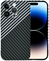 Husa pentru iPhone 14 Pro - Techsuit Carbonite FiberShell - Stealth Gray