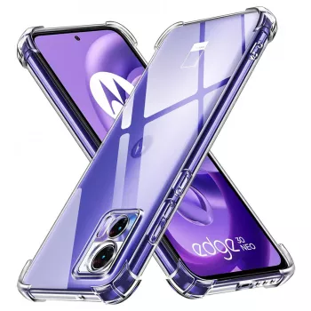 Husa pentru Motorola Edge 30 Neo - Techsuit Shockproof Clear Silicone - Clear 