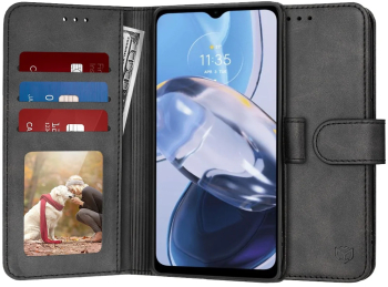 Husa pentru Motorola Moto E22 / Moto E22i - Techsuit Diary Book - Black 
