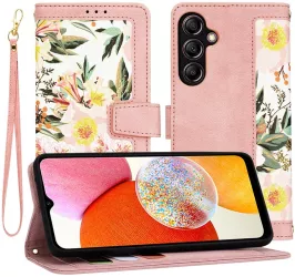 Husa pentru Samsung Galaxy A14 4G / A14 5G - Techsuit FlipCraft - Sweetheart Pink 