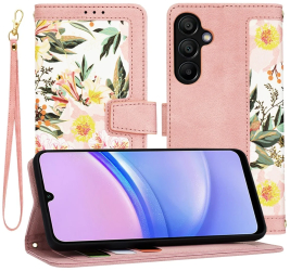 Husa pentru Samsung Galaxy A15 4G / A15 5G - Techsuit FlipCraft - Sweetheart Pink 