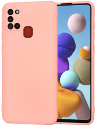 Husa pentru Samsung Galaxy A21s - Techsuit SoftFlex - Chalk Pink 