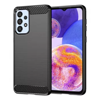 Husa pentru Samsung Galaxy A23 4G / A23 5G - Techsuit Carbon Silicone - Black 