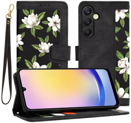 Husa pentru Samsung Galaxy A25 5G - Techsuit FlipCraft - Flowers of the Dawn 