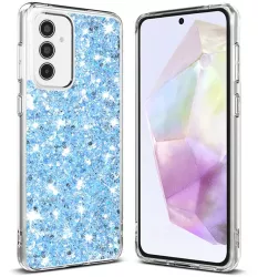 Husa pentru Samsung Galaxy A35 5G - Techsuit Sparkly Glitter - Blue 