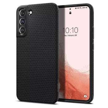 Husa pentru Samsung Galaxy S22 5G - Spigen Liquid Air - Matte Black 