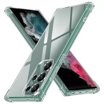 Husa pentru Samsung Galaxy S22 Ultra 5G - Techsuit Shockproof Clear Silicone - Clear 