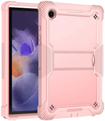 Husa pentru Samsung Galaxy Tab A8 10.5 2021 + Folie - Techsuit Rugged TabShell - Rose Gold 