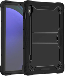 Husa pentru Samsung Galaxy Tab S9 + Folie - Techsuit Rugged TabShell - Black 