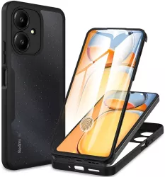 Husa pentru Xiaomi Redmi 13C 5G / Poco M6 + Folie - Techsuit ColorVerse 360 Series - Black 