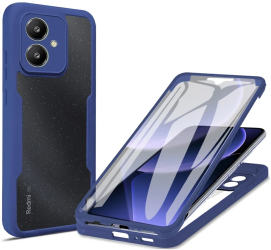 Husa pentru Xiaomi Redmi 13C 5G / Poco M6 + Folie - Techsuit ColorVerse 360 Series - Blue 