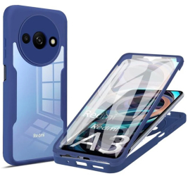 Husa pentru Xiaomi Redmi A3 + Folie - Techsuit ColorVerse 360 Series - Blue 