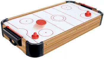Masa Air Hockey Graffiti fara Picioare Flippy Lemn 2 Pucuri Tabela Scor 2 Impingatoare 76x38x9 cm Maro 
