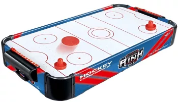 Masa Air Hockey Graffiti fara Picioare Flippy PVC 2 Pucuri Tabela Scor 2 Impingatoare 76x38x9 cm Albastru 