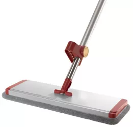 Mop Plat cu Laveta din Microfibra Flippy Pentru Uz Casnic cu 2 Lavete Incluse Sistem de Stoarcere Tija Telescopica 130 cm Rotire 360° 42 